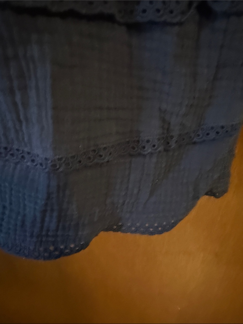 Ellen Tracy Navy Ruffled Button-Front Dress - Picture 4 of 9